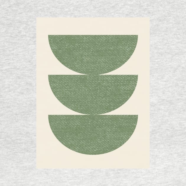 Half Circle 3 - Green Olive by moonlightprint